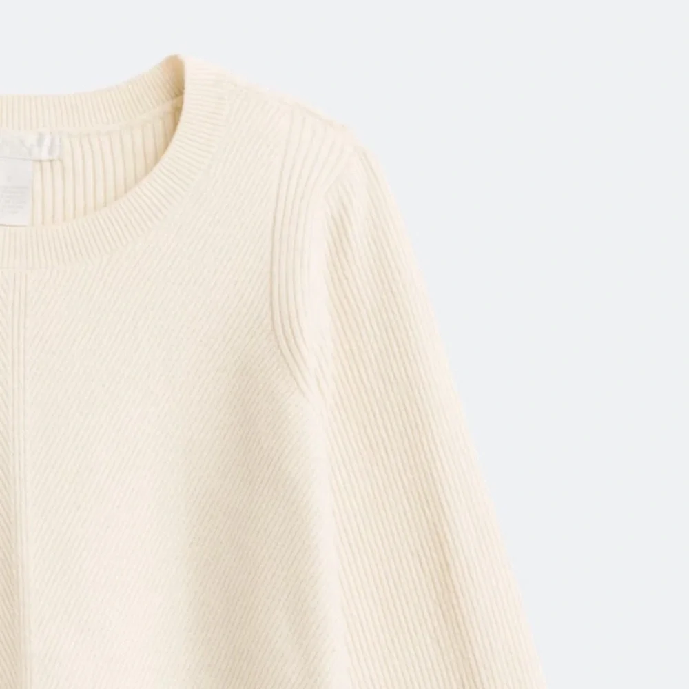 NWOT Design History Textured Crewneck Sweater
